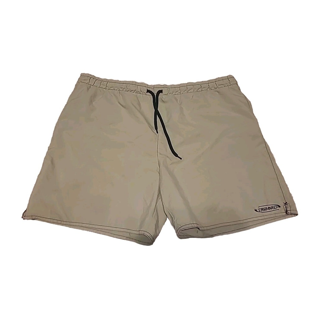 Men's Tribord Green Bathing Suit Swim‎ Trunks/Board Shorts Size 2XL